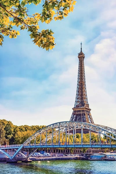 Canvas Print: Passerelle Debilly by Manjik Pictures