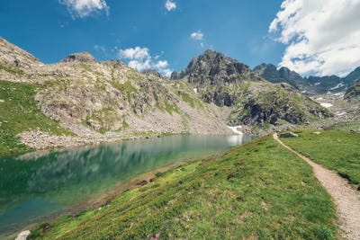 Hiking In The Alps by Manjik Pictures canvas print