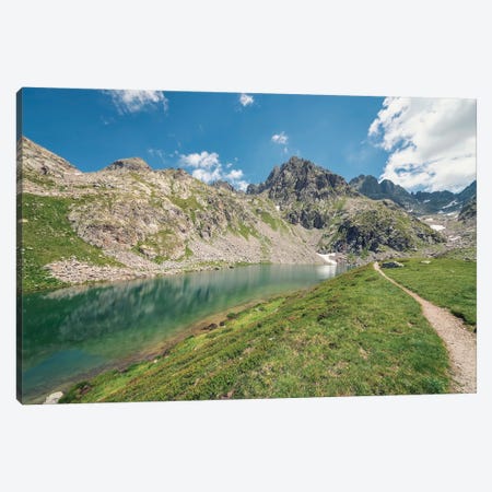 Hiking In The Alps Canvas Print #EMN1353} by Manjik Pictures Canvas Art