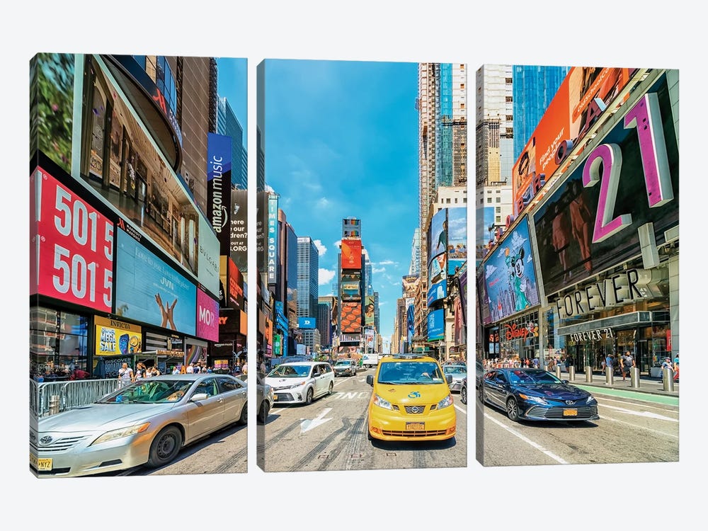 Time Square by Manjik Pictures 3-piece Art Print