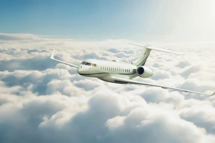 Private Jet by Manjik Pictures wall art