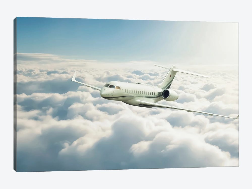 Private Jet by Manjik Pictures 1-piece Art Print