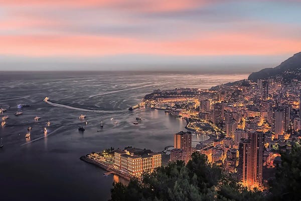 Monaco: Monaco Sunset by Manjik Pictures