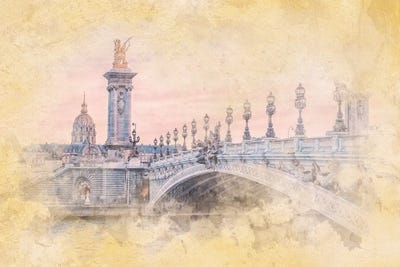 Alexandre III Watercolor by Manjik Pictures multi panel art