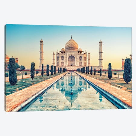 Beautiful Taj Mahal Canvas Print #EMN137} by Manjik Pictures Art Print