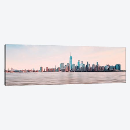 New York Panorama Canvas Print #EMN1389} by Manjik Pictures Canvas Print