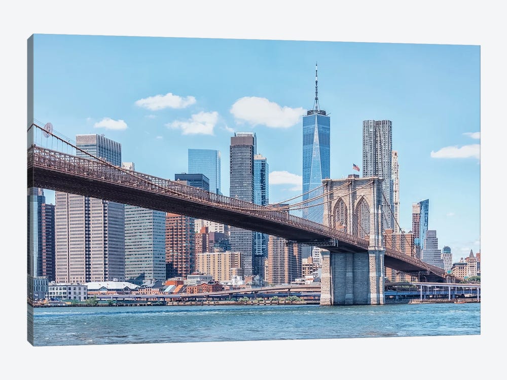 Brooklyn Bridge by Manjik Pictures 1-piece Canvas Art Print