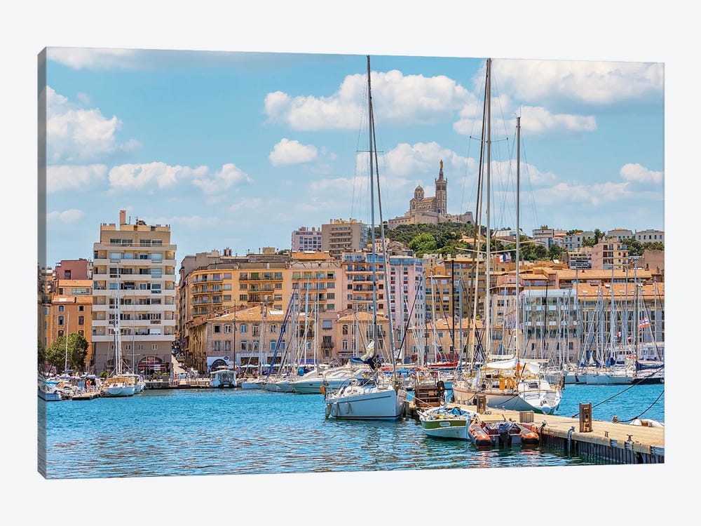 Summer In Marseille by Manjik Pictures 1-piece Canvas Wall Art