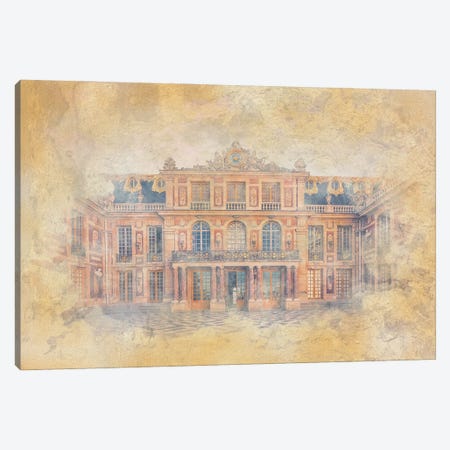 Versailles Watercolor Canvas Print #EMN1404} by Manjik Pictures Art Print
