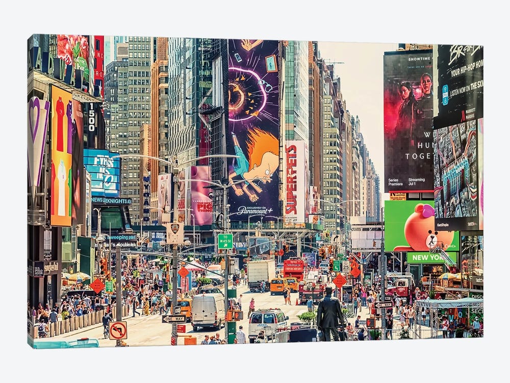 Times Square, Billboard Paradise by Manjik Pictures 1-piece Canvas Print