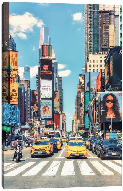 Colourful Times Square Canvas Art Print - Times Square