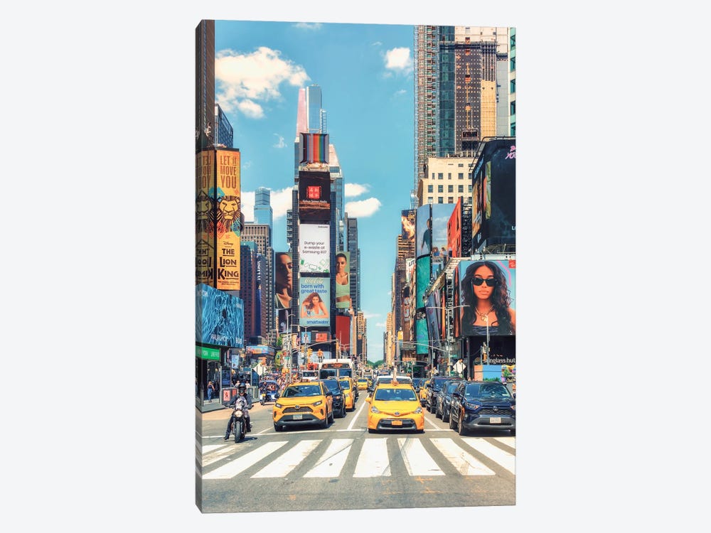 Colourful Times Square by Manjik Pictures 1-piece Canvas Wall Art