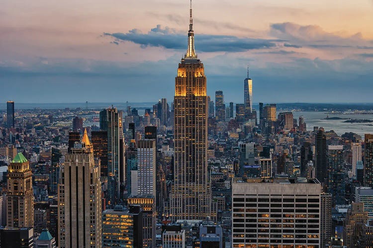 The Empire State Building At Sunset