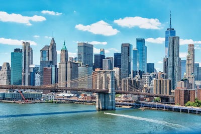 Blue Manhattan by Manjik Pictures multi panel art