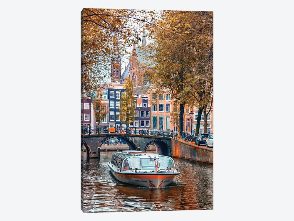 Romantic Amsterdam by Manjik Pictures 1-piece Canvas Print