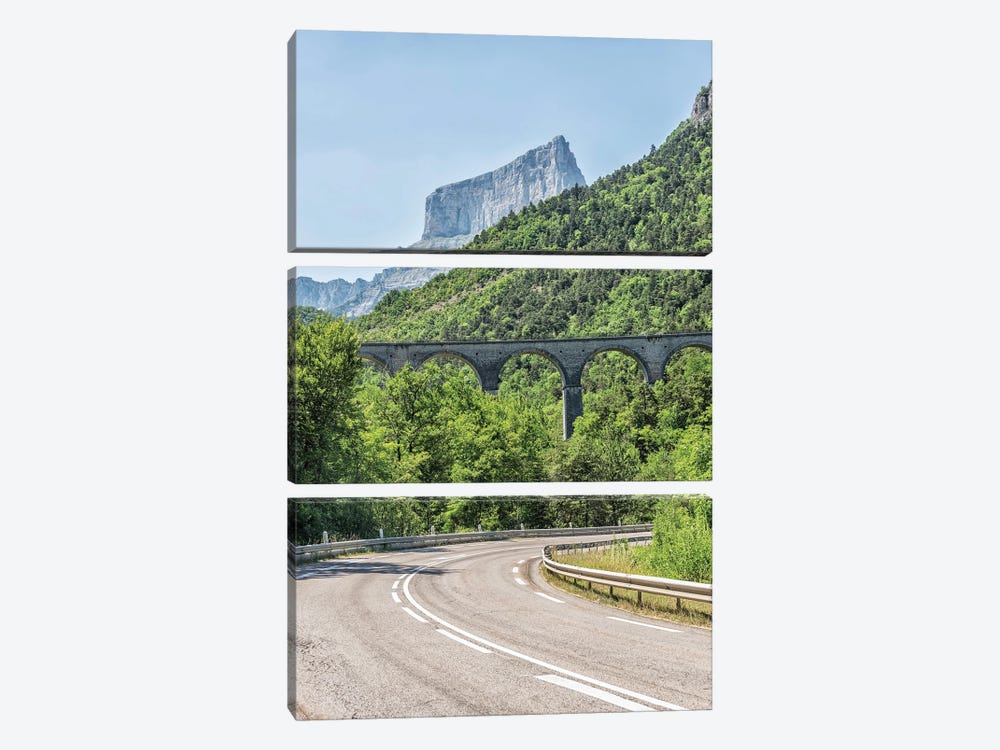 Alps Road by Manjik Pictures 3-piece Canvas Art Print