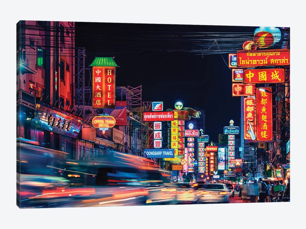 Chinatown by Manjik Pictures 1-piece Canvas Wall Art