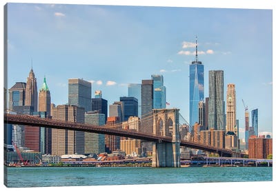 Manhattan Skyline Canvas Art Print - Manjik Pictures