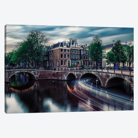Beautiful Amsterdam Canvas Print #EMN1434} by Manjik Pictures Canvas Wall Art
