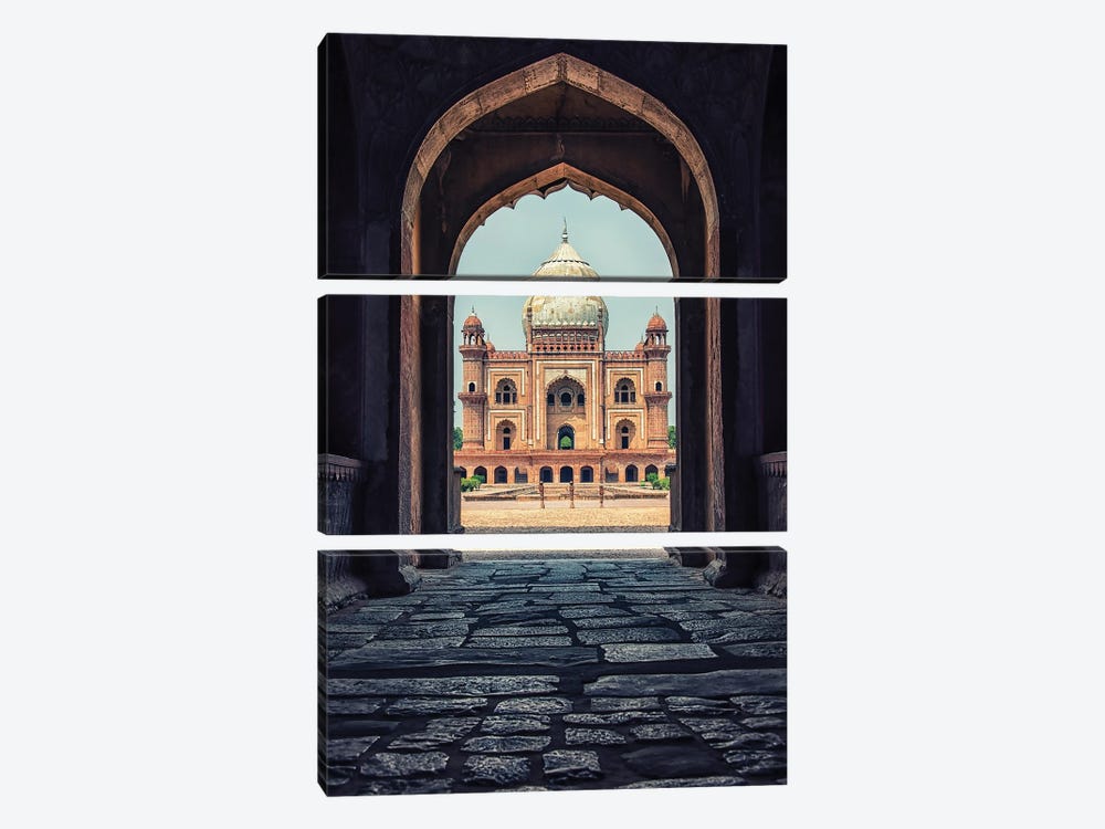Tomb Of Safdar Jang by Manjik Pictures 3-piece Canvas Artwork