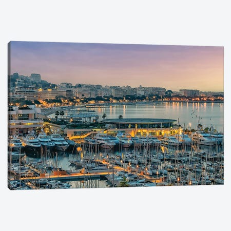 Morning In Cannes Canvas Print #EMN1442} by Manjik Pictures Canvas Art