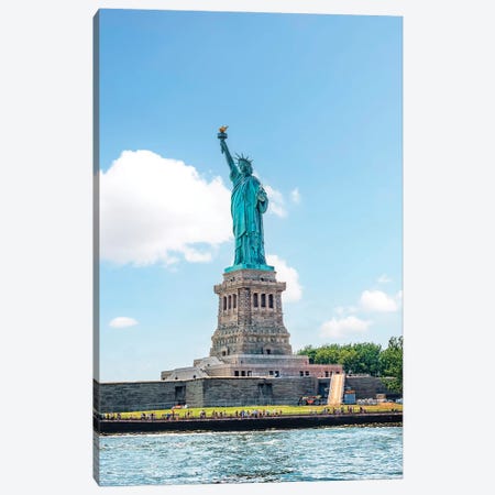 The Statue Of Liberty Canvas Print #EMN1444} by Manjik Pictures Canvas Print