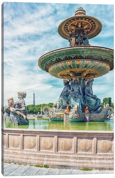 Concorde Fountain Canvas Art Print - Fountain Art