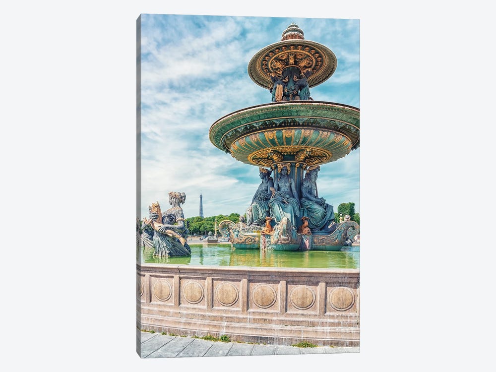 Concorde Fountain by Manjik Pictures 1-piece Canvas Print