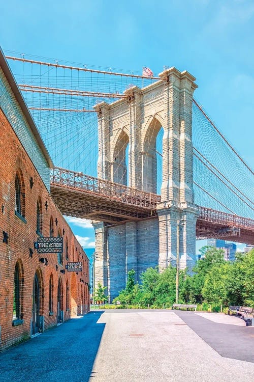 The Brooklyn Bridge by Manjik Pictures wall art
