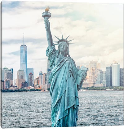 New York, New York Canvas Art Print - Statue of Liberty Art