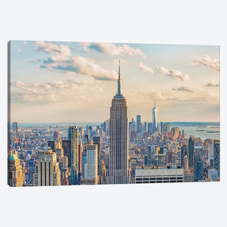 Empire State Building Canvas Print #EMN1461} by Manjik Pictures Canvas Art