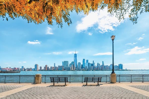 New York City Skylines: Autumn In New York by Manjik Pictures