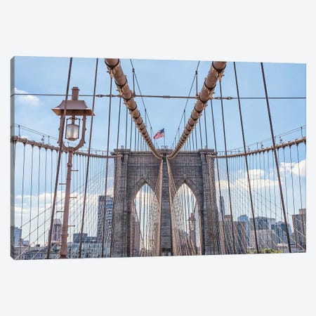 Brooklyn Bridge In New York Canvas Print #EMN1464} by Manjik Pictures Canvas Print