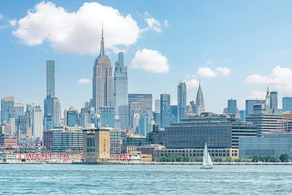 New York City Skylines: Manhattan In The Summer by Manjik Pictures