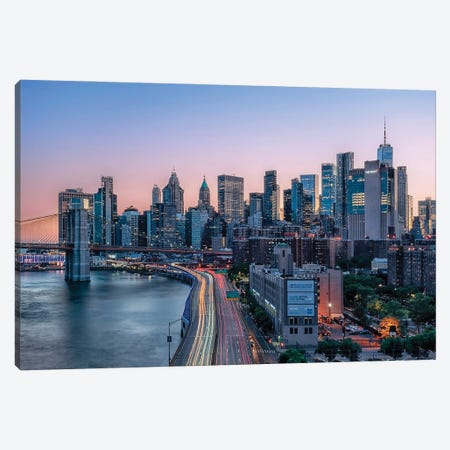 Sweet Light Over New York Canvas Print #EMN1470} by Manjik Pictures Canvas Print