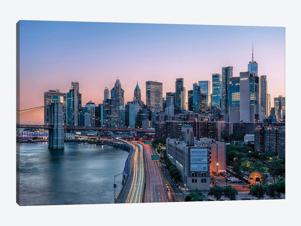 Sweet Light Over New York by Manjik Pictures 1-piece Canvas Art
