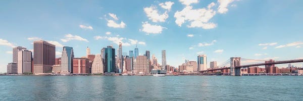 New York City Skylines: Manhattan Panorama by Manjik Pictures
