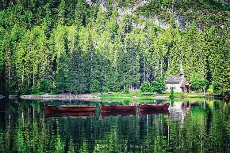 Church By The Lake by Manjik Pictures wall art