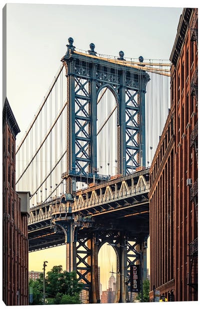 Manhattan Bridge Canvas Art Print - Brooklyn Bridge