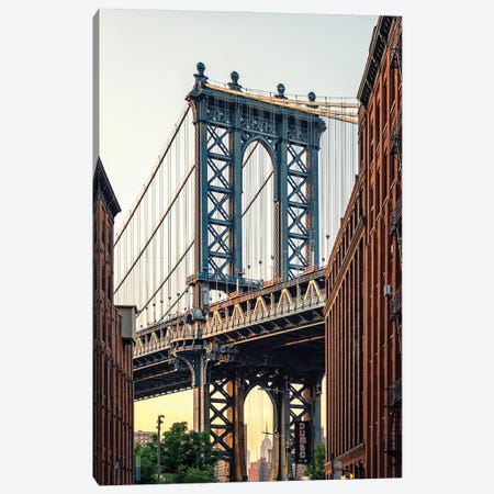 Manhattan Bridge Canvas Print #EMN1485} by Manjik Pictures Canvas Print