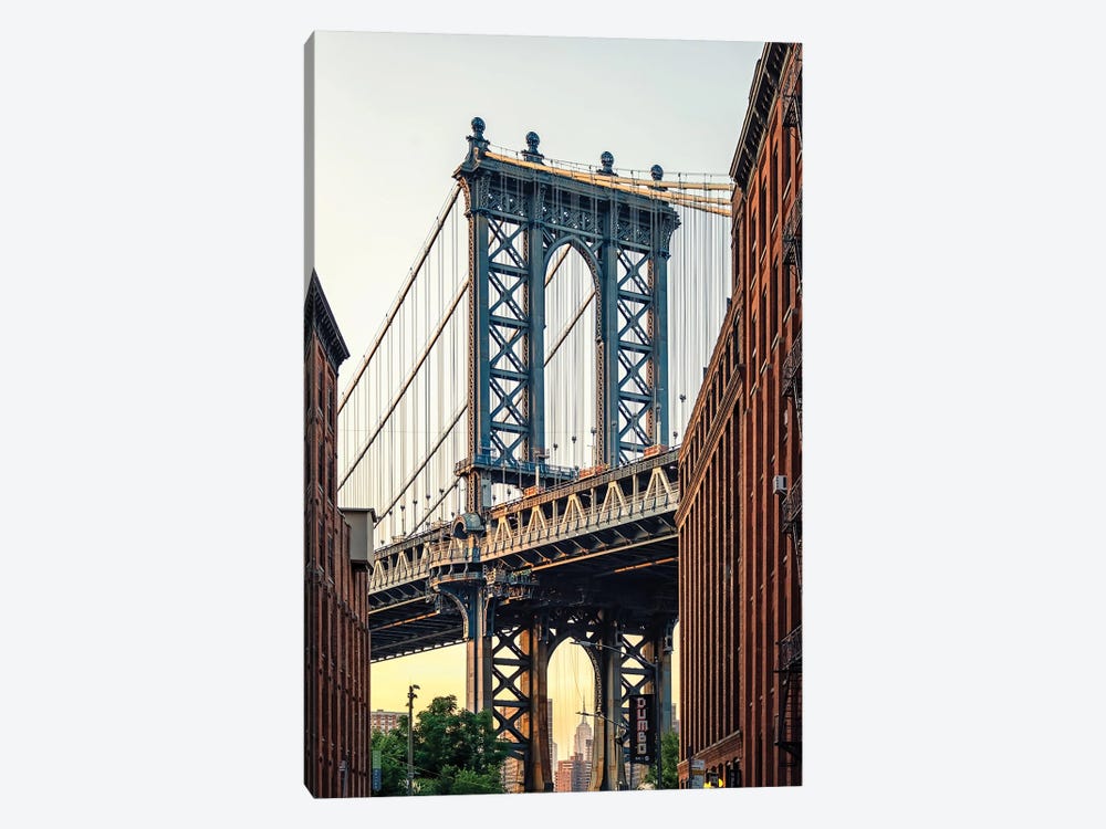 Manhattan Bridge by Manjik Pictures 1-piece Canvas Artwork