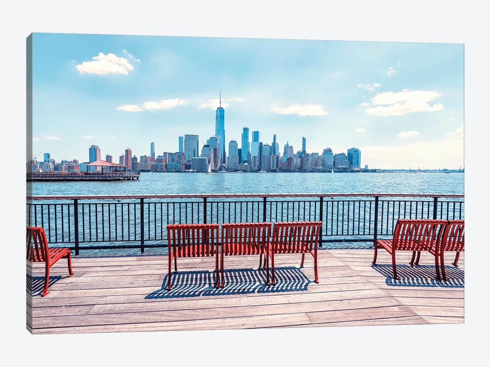Jersey City by Manjik Pictures 1-piece Canvas Print