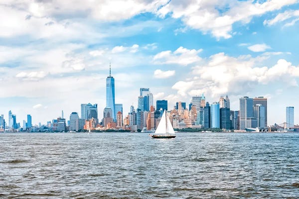 New York City Skylines: Summer In New York by Manjik Pictures