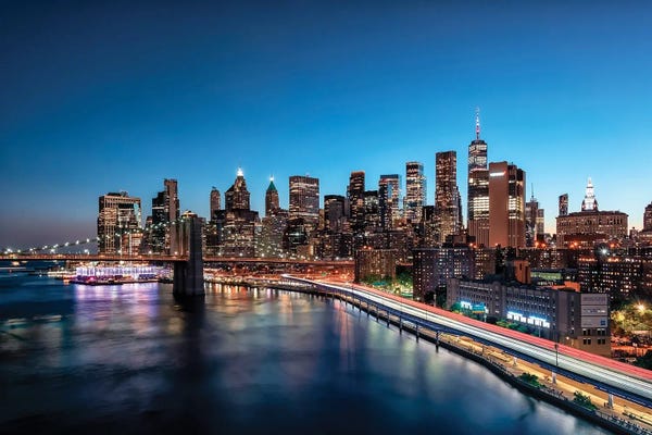 Fine Art Print: Manhattan East by Manjik Pictures