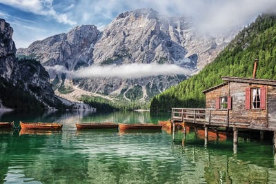 Cabin In Braies by Manjik Pictures acrylic art print