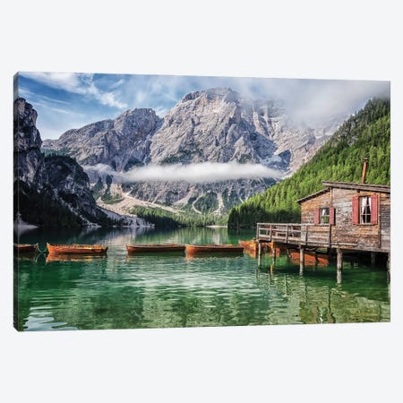 Cabin In Braies Canvas Print #EMN1492} by Manjik Pictures Canvas Print