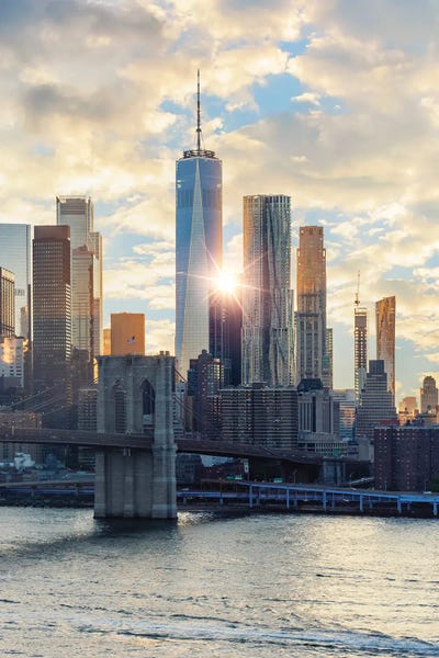 Canvas Print: Evening In New York by Manjik Pictures