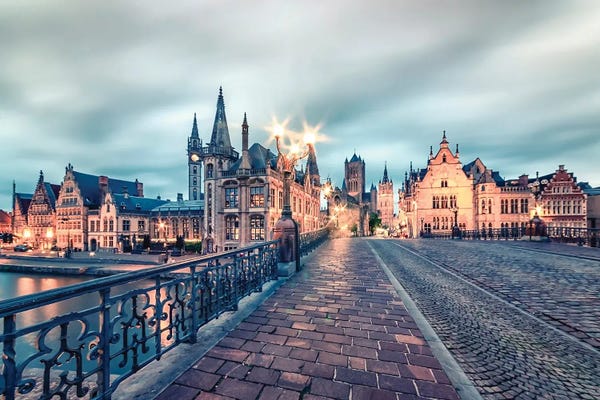 Belgium: Evening In Ghent by Manjik Pictures
