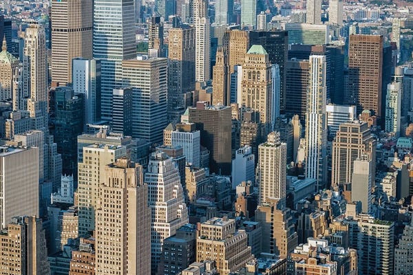 Canvas Print: City Jungle by Manjik Pictures