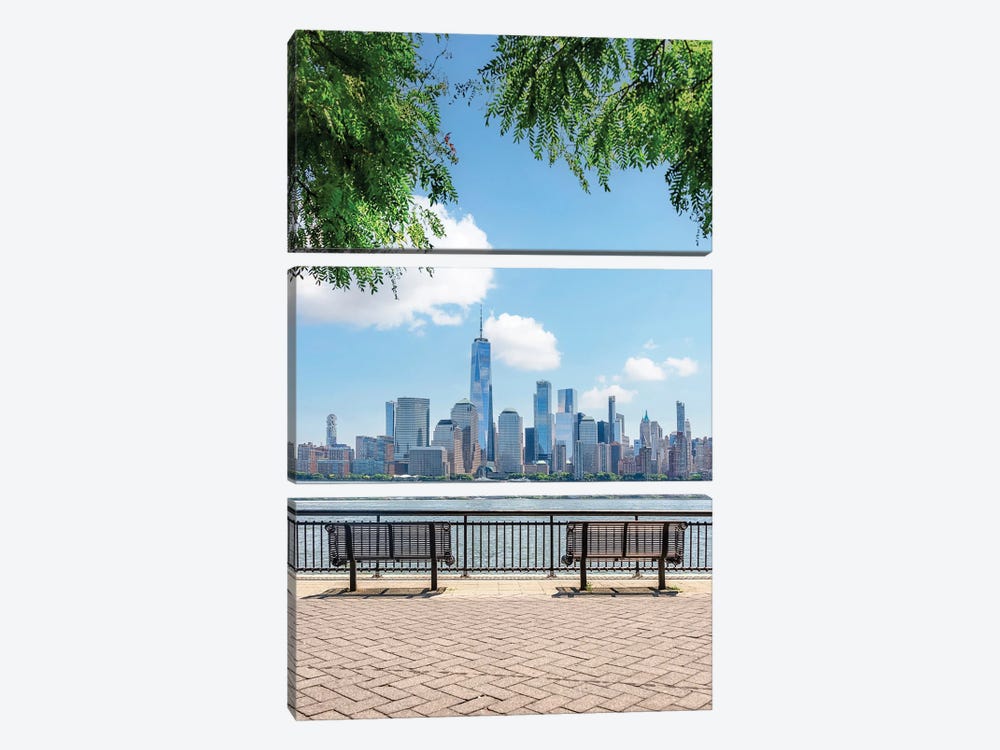 New Jersey Park by Manjik Pictures 3-piece Canvas Art Print
